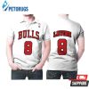 Chicago Bulls Zach Lavine #8 Nba Great Player Throwback White Style Gift For Bulls Fans Polo Shirt