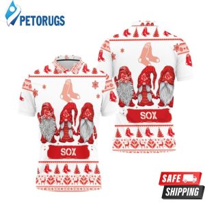 Christmas Gnomes Boston Red Soxugly Sweat Christmas Polo Shirt