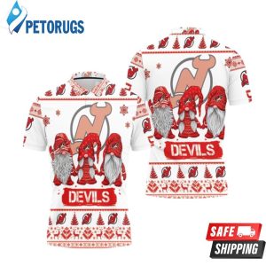 Christmas Gnomes New Devils Ugly Sweat Christmas Polo Shirt