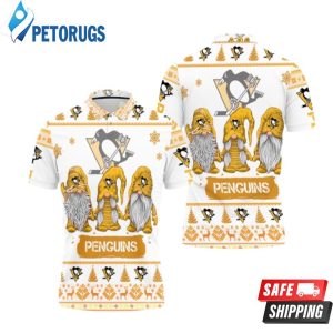 Christmas Gnomes Pittsburgh Penguins Ugly Sweat Christmas Polo Shirt