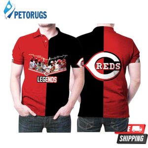 Cincinnati Reds Legends Best Players Ever Together Printed Gift For Cincinnati Reds Fan Polo Shirt