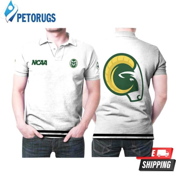 Colorado State Rams Ncaa Classic White With Mascot Logo Gift For Colorado State Rams Fans Polo Shirt