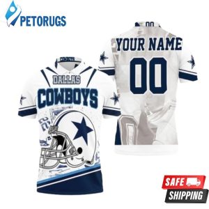 Dallas Cowboys Helmet Nfc East Division Super Bowl Personalized Polo Shirt