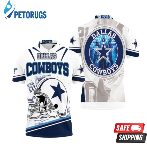 Dallas Cowboys Helmet Nfc East Division Super Bowl Polo Shirt