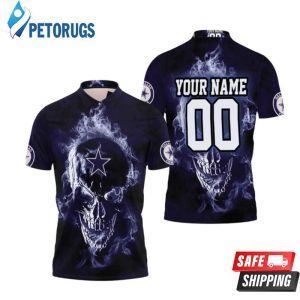 Dallas Cowboys Skull Nfl Fan Personalized Polo Shirt