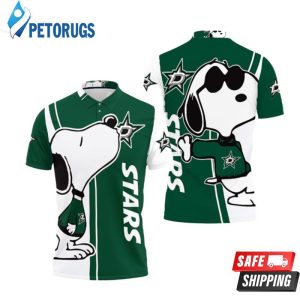 Dallas Stars Snoopy Lover Printed Polo Shirt