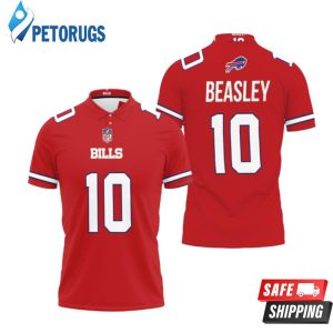 Design Buffalo Bills Cole Beasley #10 Great Player Nfl American Football Red Color Rush Style Polo Shirt