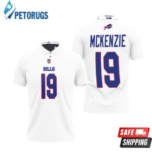 Design Buffalo Bills Isaiah Mckenzie #19 Nfl Great Player American Football Team Game White Bills Fans Polo Shirt