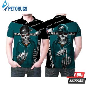 Design Philadelphia Eagles Hip Hop Skull Polo Shirt