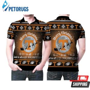 Design Tennessee Volunteers Merry Christmas To All And To All A Go Volunteers Christmas Holiday Polo Shirt