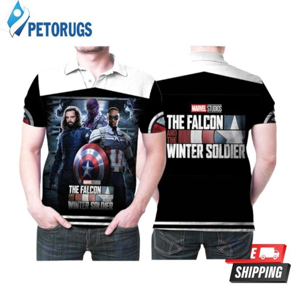 Design The Falcon And The Winter Soldier Superhero Studios Polo Shirt