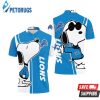 Detroit Lions Snoopy Lover Printed Polo Shirt