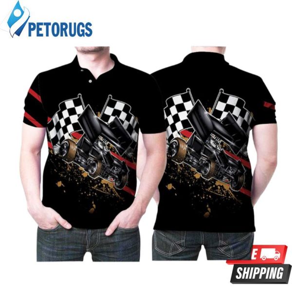 Dirt Racing Cool Cars Extreme Sports Printed Gift For Racers Fans Polo Shirt