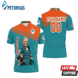 Don Shula Dolphins Coach Signed Achievement Legend For Fans Personalized Polo Shirt