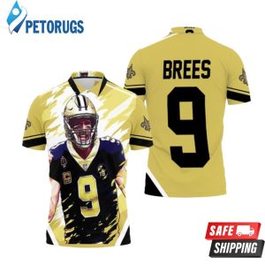 Drew Brees New Orleans Saints Artwork Polo Shirt