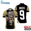 Drew Brees New Orleans Saints History Polo Shirt