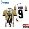 Drew Brees New Orleans Saints Oil Painting Polo Shirt