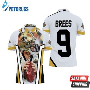 Drew Brees New Orleans Saints Picture Super Bowl Champion Polo Shirt