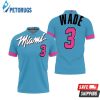 Dwyane Wade Heat Blue City Edition Inspired Polo Shirt