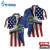 Florida Gators American Flag Ripped Polo Shirt