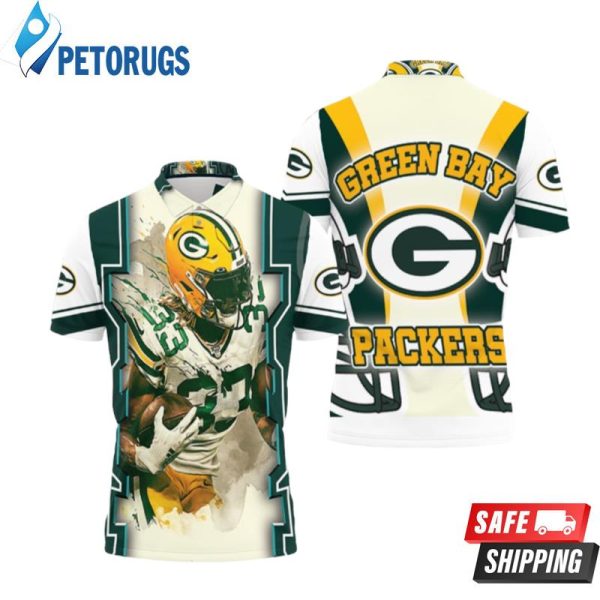 Green Bay Packers Aaron Jones 33 For Fans Polo Shirt