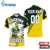 Green Bay Packers Aaron Rodgers 12 Illustrated For Fans Personalized Polo Shirt