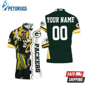 Green Bay Packers Aaron Rodgers 12 Nfl Season Champion Nfc North Winner Thanks Personalized Polo Shirt