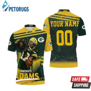 Green Bay Packers Nfc Noth Champions Davante Adams The Pack Is Back Personalized Polo Shirt