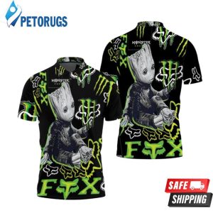 Groot Monster Energy Full Polo Shirt