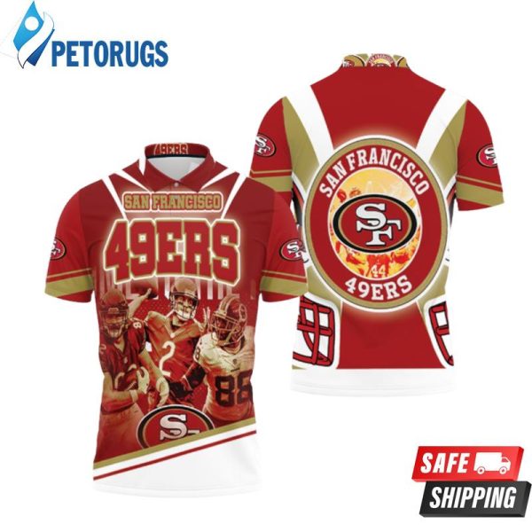 Helmet San Francisco 49ers Nfc West Division Super Bowl Polo Shirt