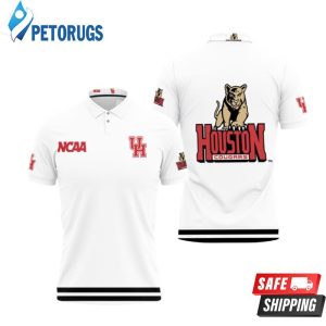 Houston Cougars Ncaa Classic White With Mascot Logo Gift For Houston Cougars Fans Polo Shirt