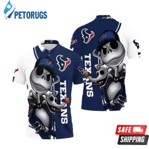 Houston Texans Jack Skellington And Zero Polo Shirt