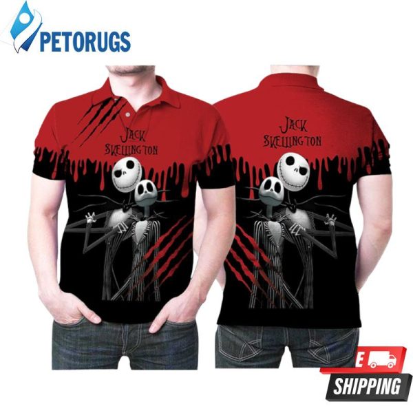 Jack Skellington Fictional Character Nightmare Film Gift For Jack Skellington Fans Nightmare Film Cartoon Lovers Polo Shirt