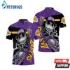 Jack Skellington Monster Energy Logo Los Angeles Lakers Printed For Fan Polo Shirt