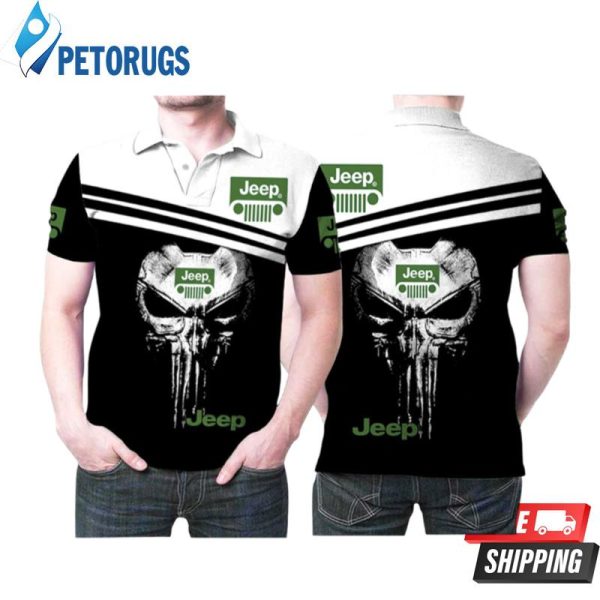 Jeep Punisher Car Gift For Jeep Motor Driver Racer Racing Driving Fans Jeep Motor Driver Racer Racing Driving Lovers Polo Shirt