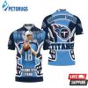 Josh Stewart #18 Tennessee Titans Afc South Division Champions Super Bowl Polo Shirt