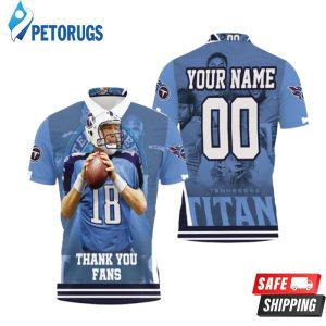 Josh Stewart 18 Tennessee Titans Super Bowl Afc South Champions Personalized Polo Shirt