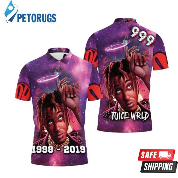 Juice Wrld 999 Angel Ring Legend Never Die Toon Polo Shirt