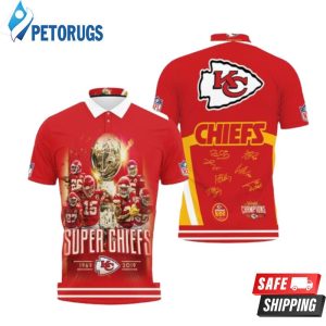 Kansas City Chiefs Afc West Champions Division Super Bowl Polo Shirt