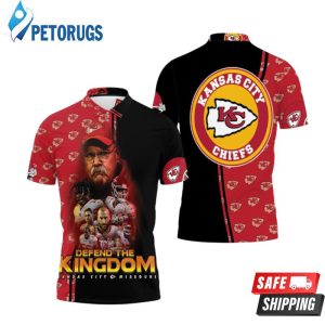 Kansas City Chiefs Defend The Kingdon Afc West Division Champions Super Bowl Polo Shirt