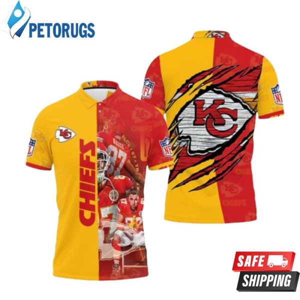 Kansas City Chiefs Logo Afc West Division Champions Super Bowl Polo Shirt