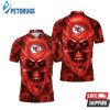 Kansas City Chiefs Nfl Fans Skull Polo Shirt