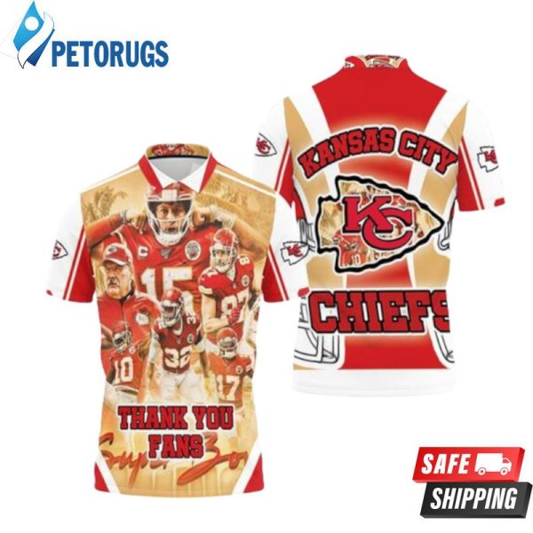 Kansas City Chiefs Super Bowl Afc West Division Polo Shirt