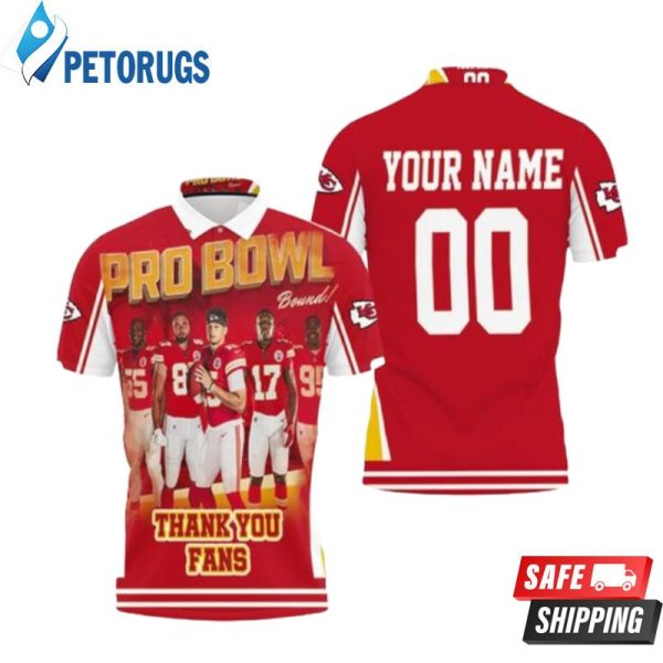 Kansas City Chiefs Super Bowl Afc West Division Pro Bowl Personalized Polo Shirt