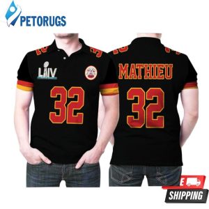 Kansas City Chiefs Tyrann Mathieu 32 Great Player Nfl American Football Black Style Gift For Chiefs Fans Polo Shirt