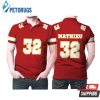 Kansas City Chiefs Tyrann Mathieu 32 Great Player Red Game Style Gift For Chiefs Fans Mathieu Lovers Polo Shirt