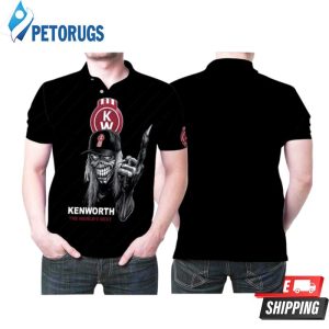 Kenworth Worlds Best Maiden Skull For Lovers Print Polo Shirt