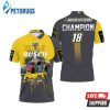 Kyle Busch Nascar Champion 2019 Signed Fan Polo Shirt