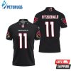 Larry Fitzgerald Arizona Cardinals Alternate Game Black 2019 Inspired Style Polo Shirt