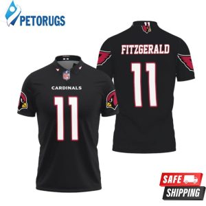 Larry Fitzgerald Arizona Cardinals Alternate Game Black 2019 Inspired Style Polo Shirt